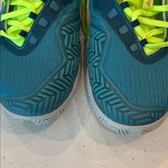 Adidas Barricade Green and Lime Tennis/Pickleball Sneakers - Picture 8 of 10